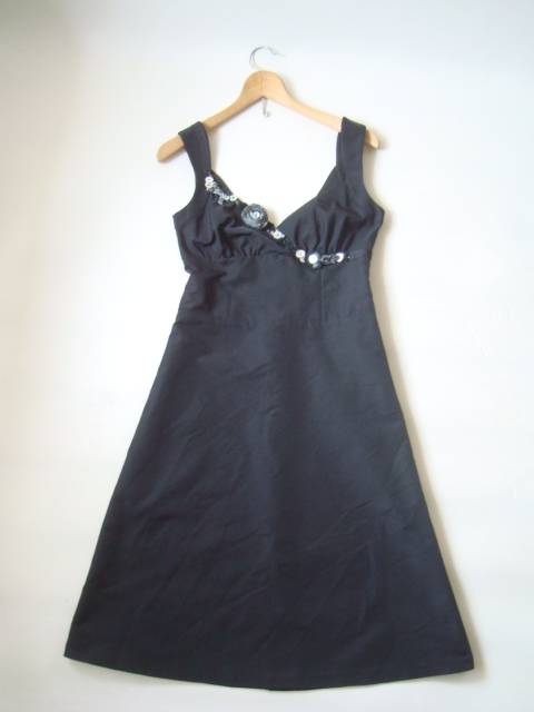 MOSCHINO ブラックワンピースドレス size38 モスキーノ