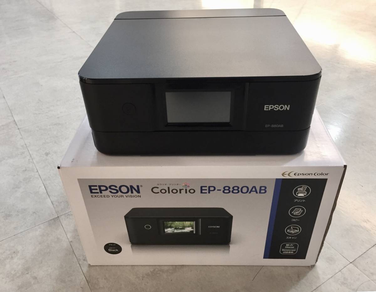 EPSON エプソン カラリオ EP-880AB 複合機 同様 保証書有 2018年1月購入(エプソン)｜売買されたオークション情報、yahooの商品情報をアーカイブ公開 - オークファン
