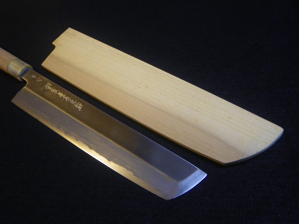尺　鱧切　包丁　一尺　骨切り　和包丁　白鞘　日本製　Japanese　SAKAI ICHIMONJI MITSUHIDE　professional chef knife　bluesteel_画像8