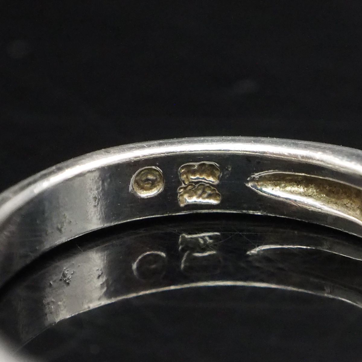 X268 Folli Follie フォリフォリ 925刻印 リング ハーフ X268 Folli Follie フォリフォリ 925刻印 リング ハーフ