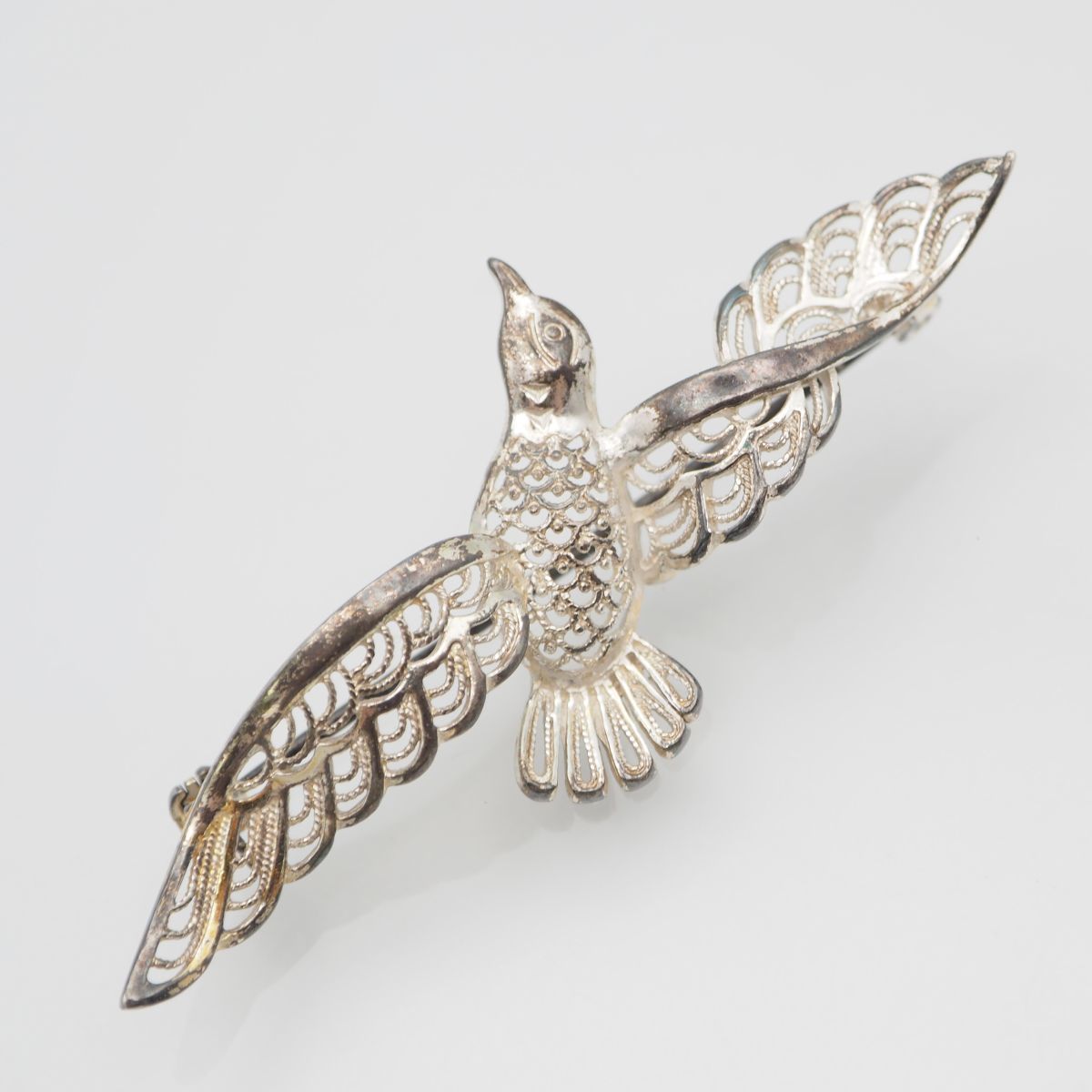 A459 ヴィンテージ STERLING GERMANY刻印 ブローチ 銀線細工 A459 ヴィンテージ STERLING GERMANY刻印 ブローチ 銀線細工