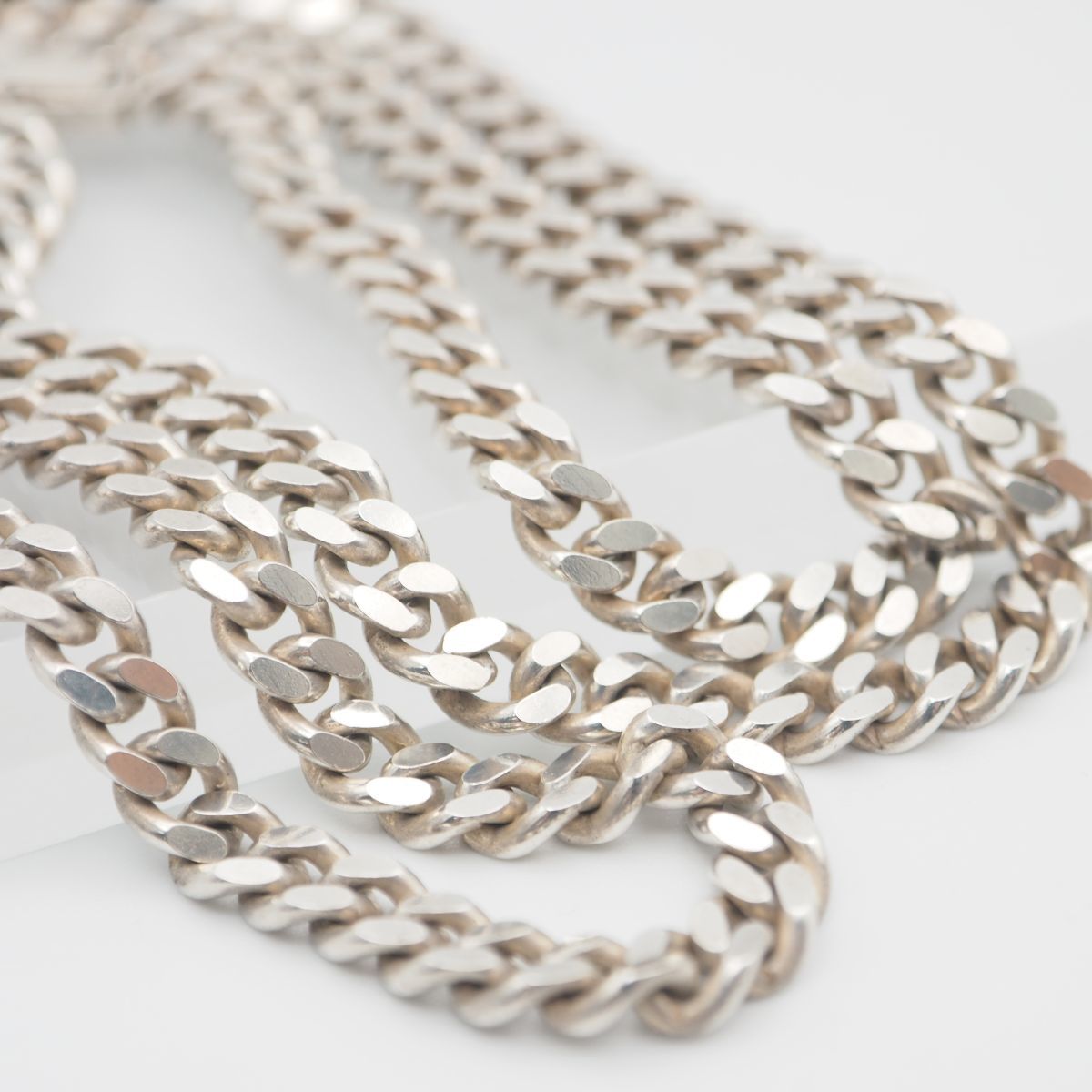 完売】 B03 ロング 極太 喜平 ハイエンド キヘイ SILVER刻印 LX04