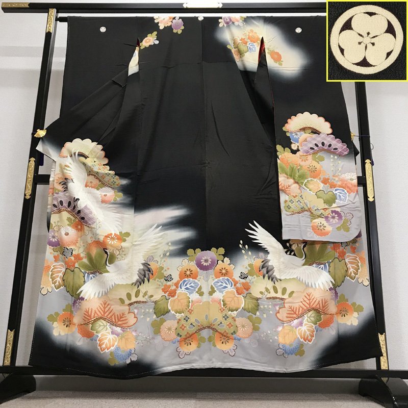 [ last SALE!!]* small pattern . person also! antique long-sleeved kimono coming-of-age ceremony wedding * condition excellent 303z8