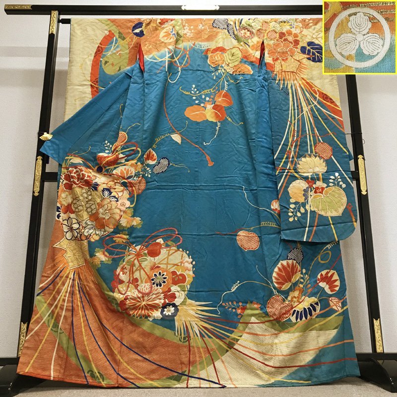 【最終SALE!!】◎アンティーク 振袖 下襲付 金彩 刺繍 豪華 成人式 結婚式◎ 303z11_画像2