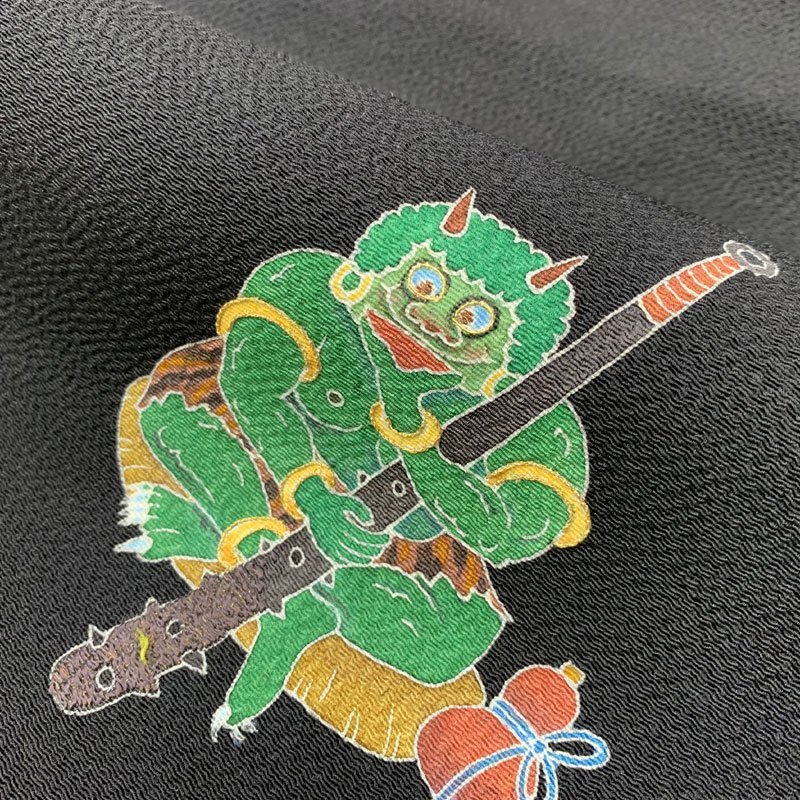 ◇きものマーチ◇松本隆男 京友禅 手描き九寸名古屋帯 浜ちりめん◇美