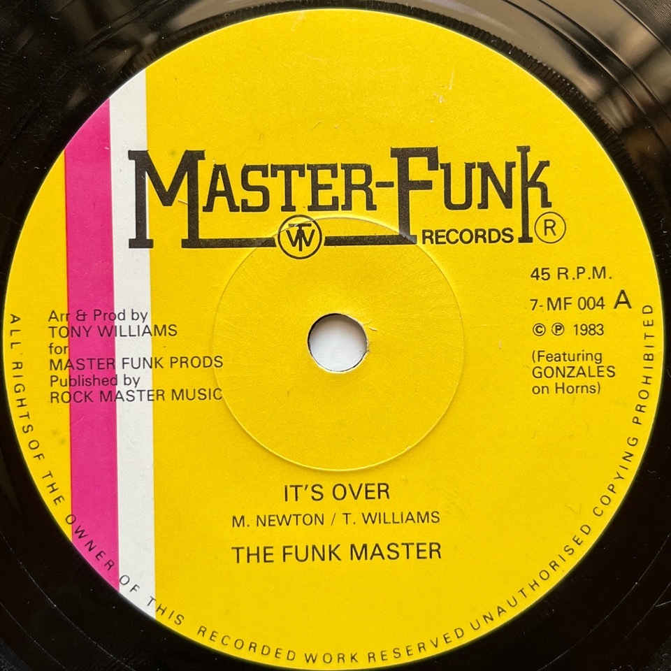 【試聴 7inch】The Funk Masters / It's Over 7インチ 45 muro koco フリーソウル Working Week Juliet Roberts_画像1
