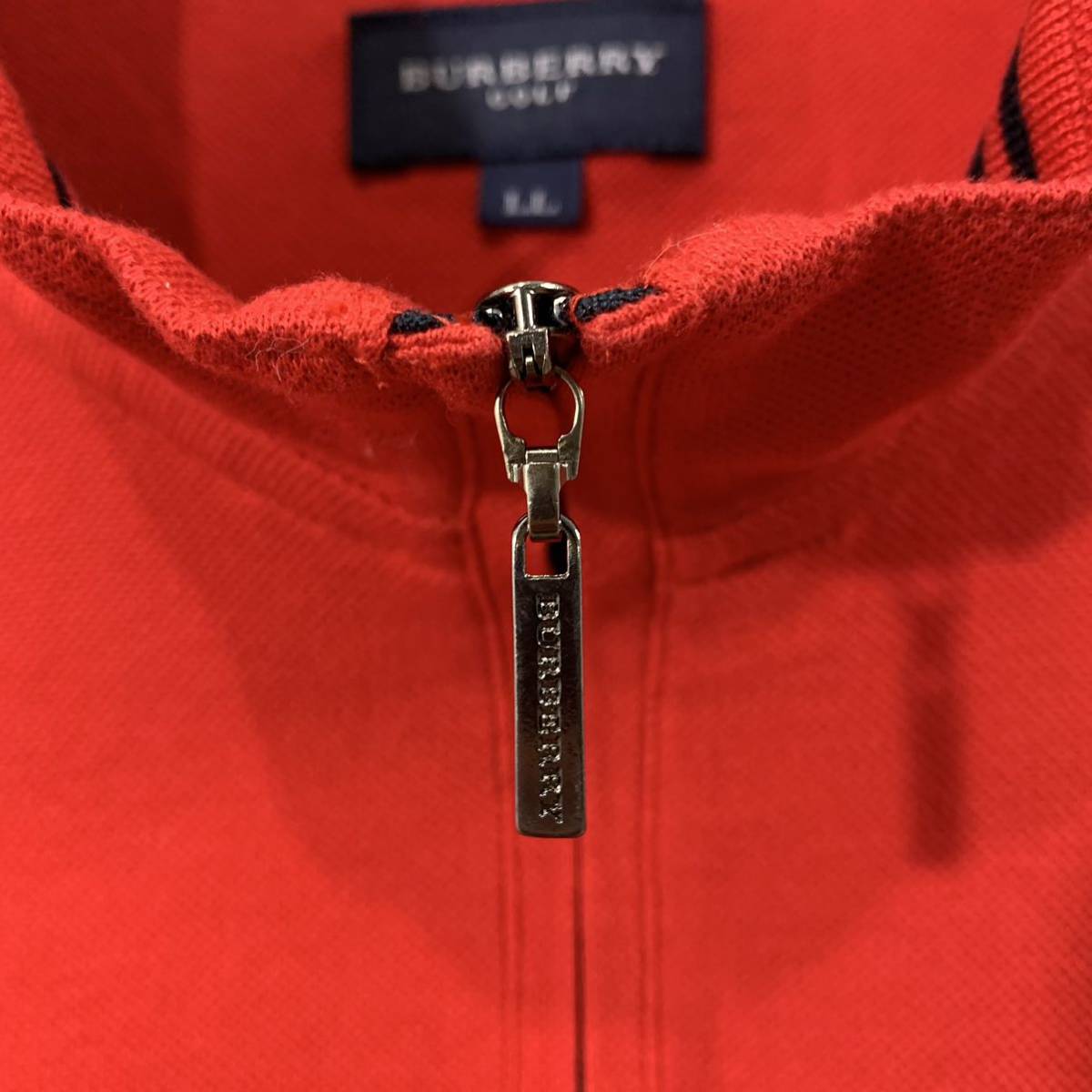 BURBERRY GOLF олень. . половина Zip тянуть over три . association вышивка Logo боковой линия шланг Burberry Golf [ letter pack почтовый сервис плюс отправка по почте возможно ]E