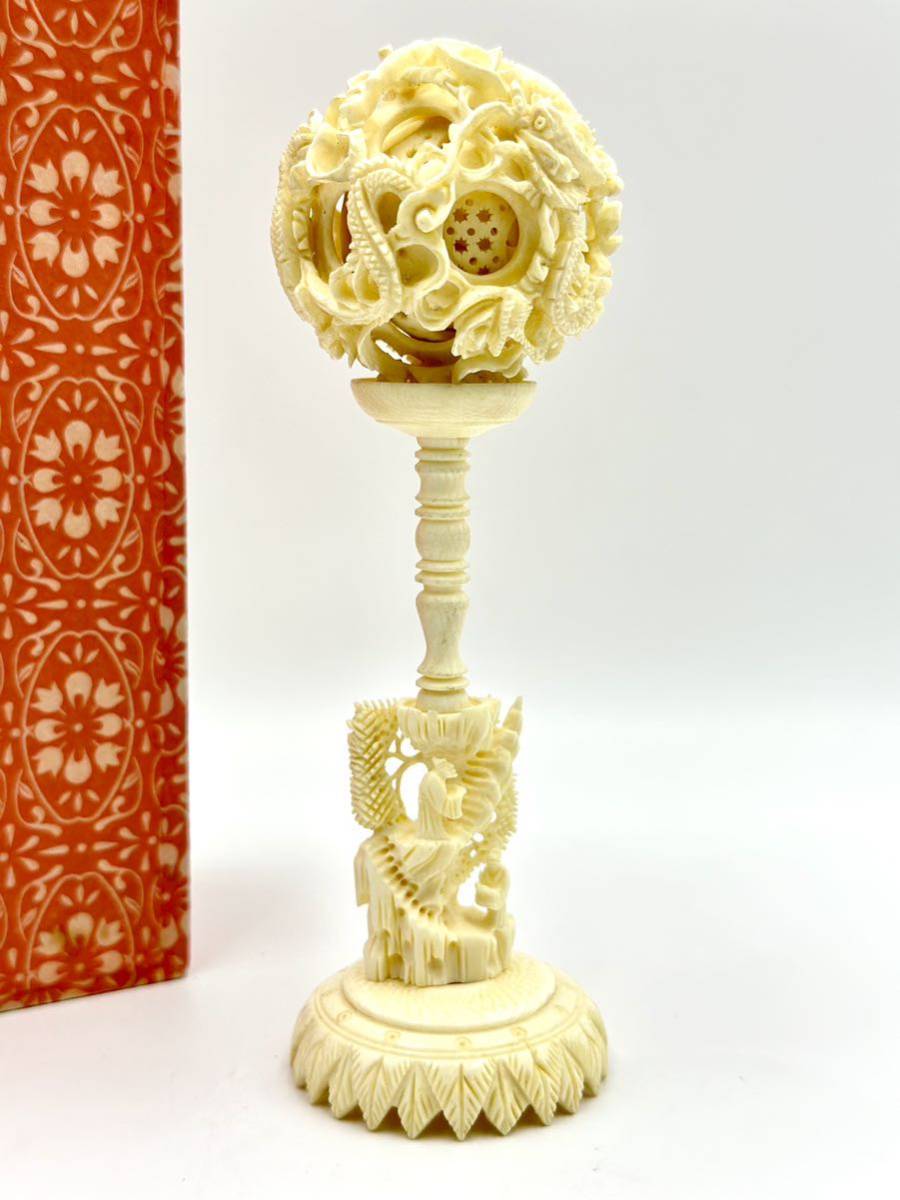Yahoo!オークション - 中国工芸品 お土産 象牙風 龍 山水 天球 Yahoo!オークション - 中国工芸品 お土産 象牙風 龍 山水 天球