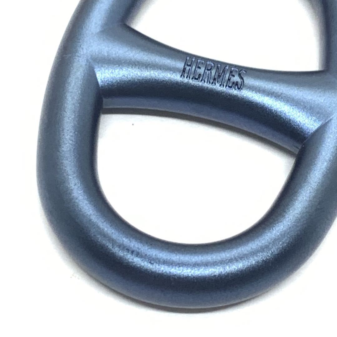 ☆極美品☆エルメス スカーフリング艶なしブルー【033799