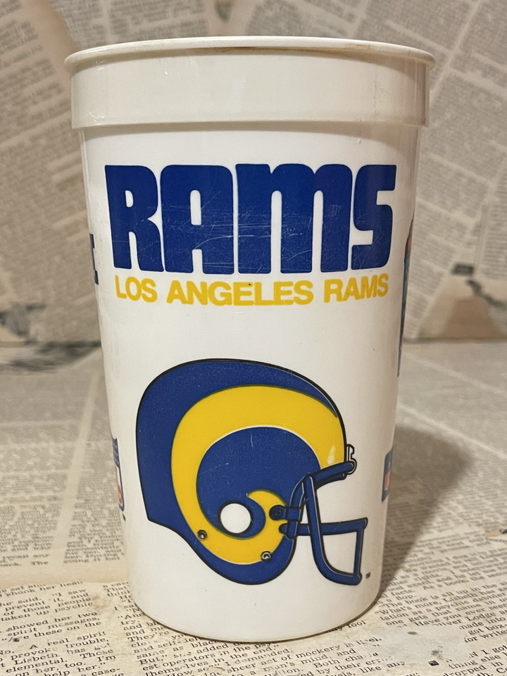 ☆1970年代/プラスチックカップ/アメフト/ラムズ/ICEE/即決ビンテージUSA/NFL/Plastic Cup(70s/Rams) OC-033_画像1