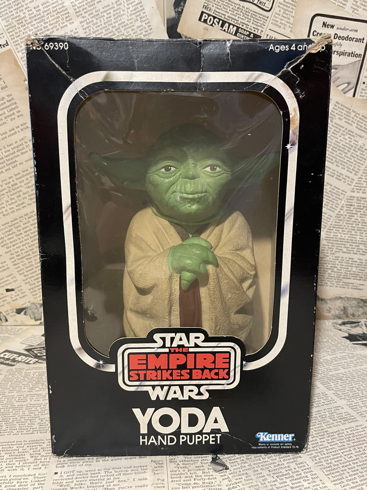 *1980 годы / Звездные войны / Yoda / рука марионетка / быстрое решение Vintage / Old kena-/Star Wars/Yoda Hand Puppet(80s/MIB) SW-065