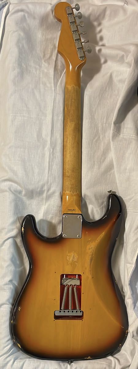 Fender Japan Stratocaster ST62 サンバースト ボディオールラッカー レリック ストラトキャスターの画像7