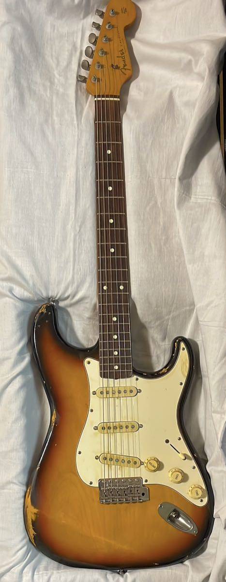 Fender Japan Stratocaster ST62 サンバースト ボディオールラッカー レリック ストラトキャスターの画像3