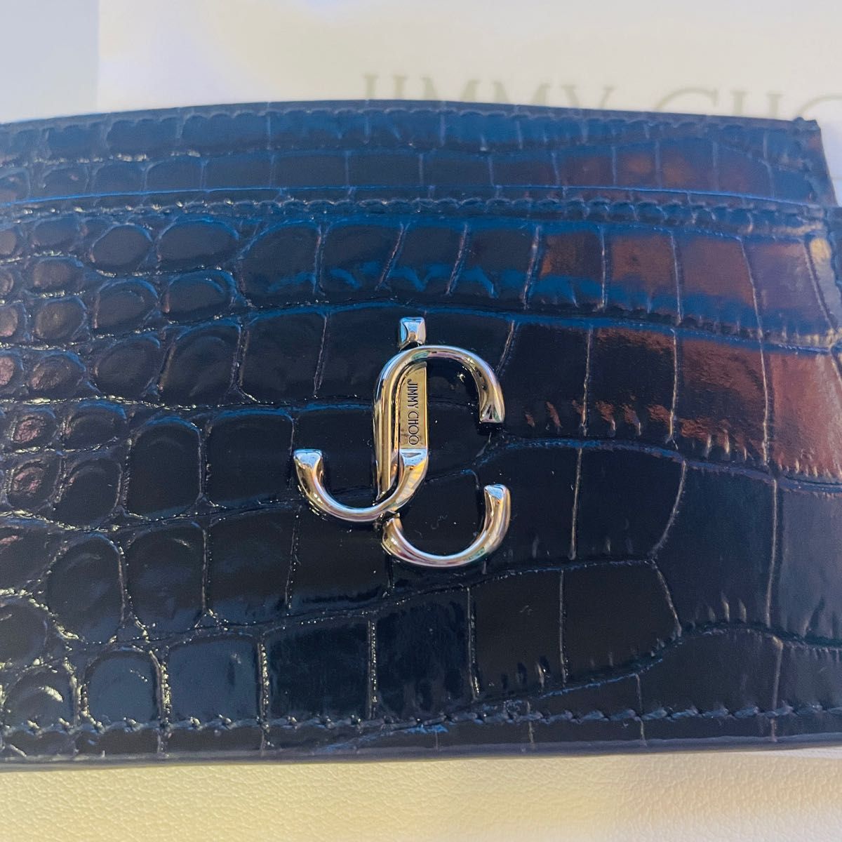 JIMMY CHOO カードケース黒 ブラック 名刺入れ ジミーチュウ|PayPayフリマ