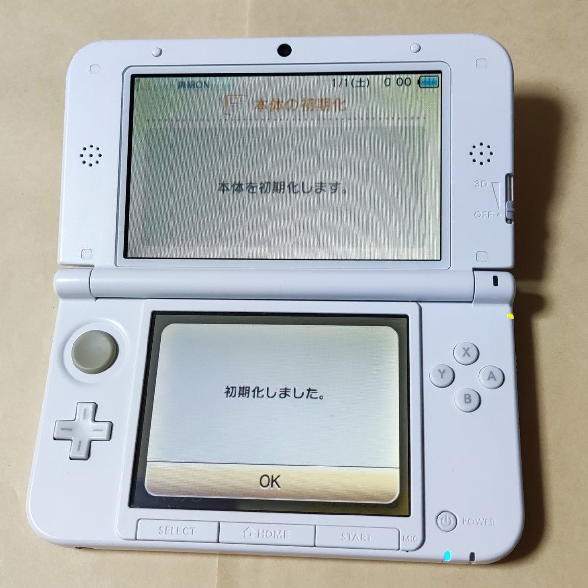 Nintendo 3DS LL 本体ピンク/ホワイト ジャンク-