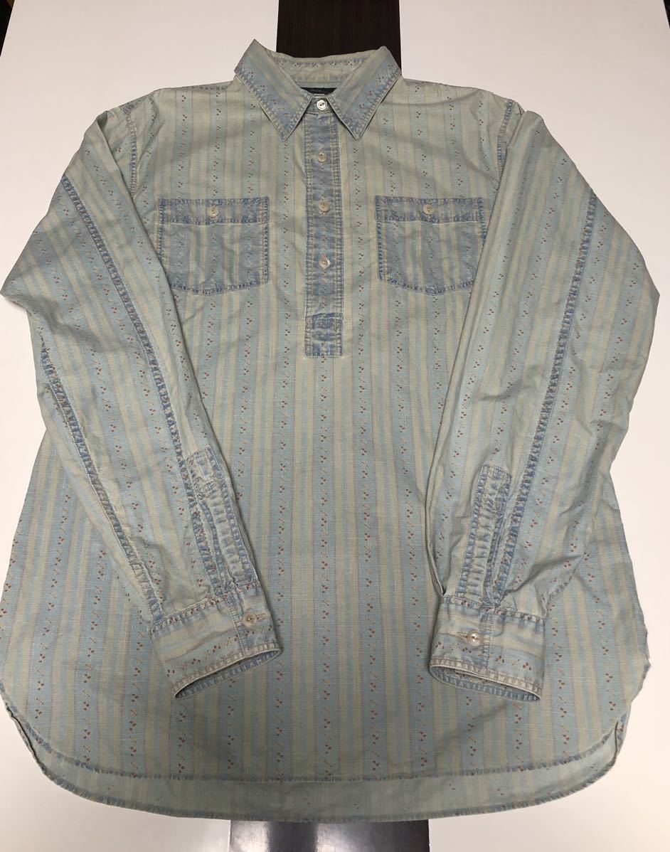 傑作】美品 RRL MONTANA FLORAL PATTERN SHIRTS インディゴ 花柄