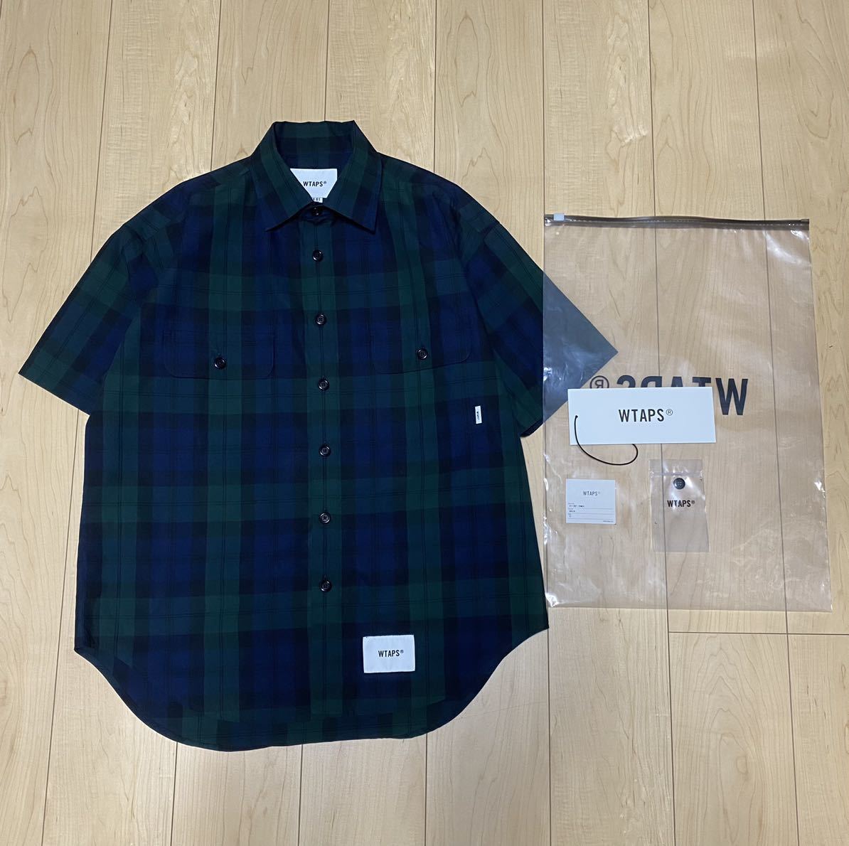  22SS WTAPS WCPO SS COTTON BROADCLOTH GREEN Sの画像3