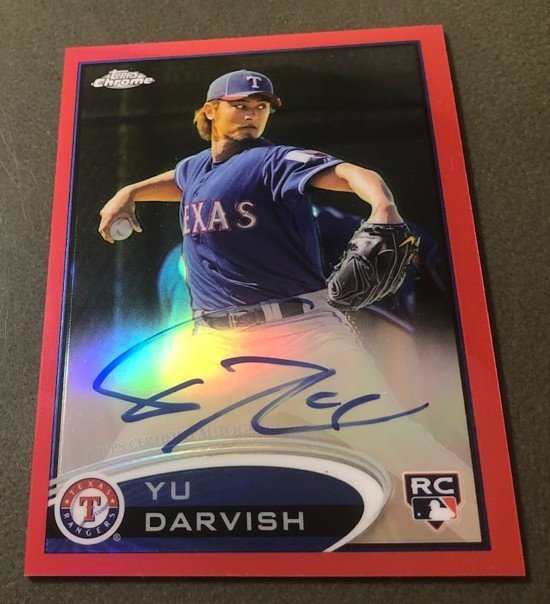 25枚限定】ダルビッシュ ルーキー直筆サイン 2012 TOPPS CHROME RED