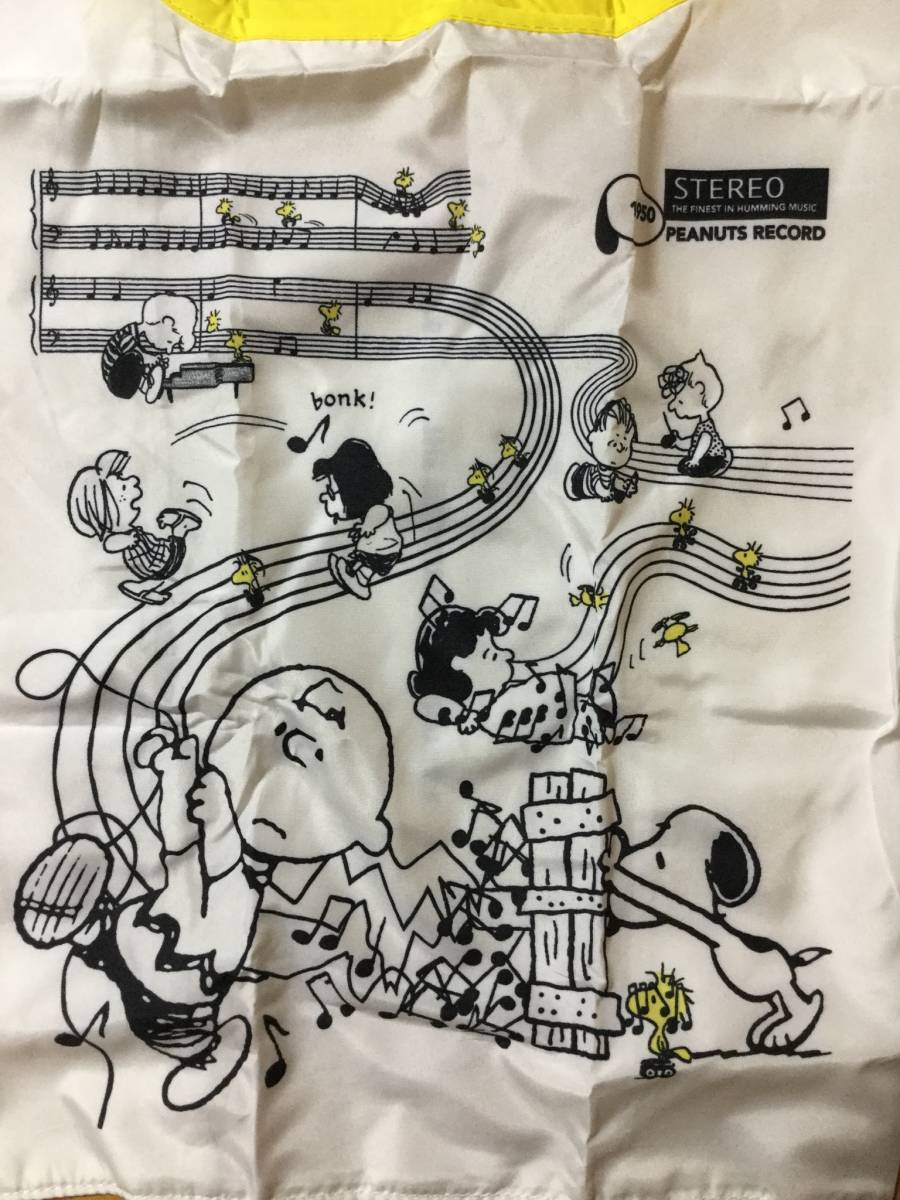 未使用★PEANUTS × アフタヌーンティー　チャーリー・ブラウンのフェイス型ダイカットポーチ付きエコバッグ★スヌーピー_画像5