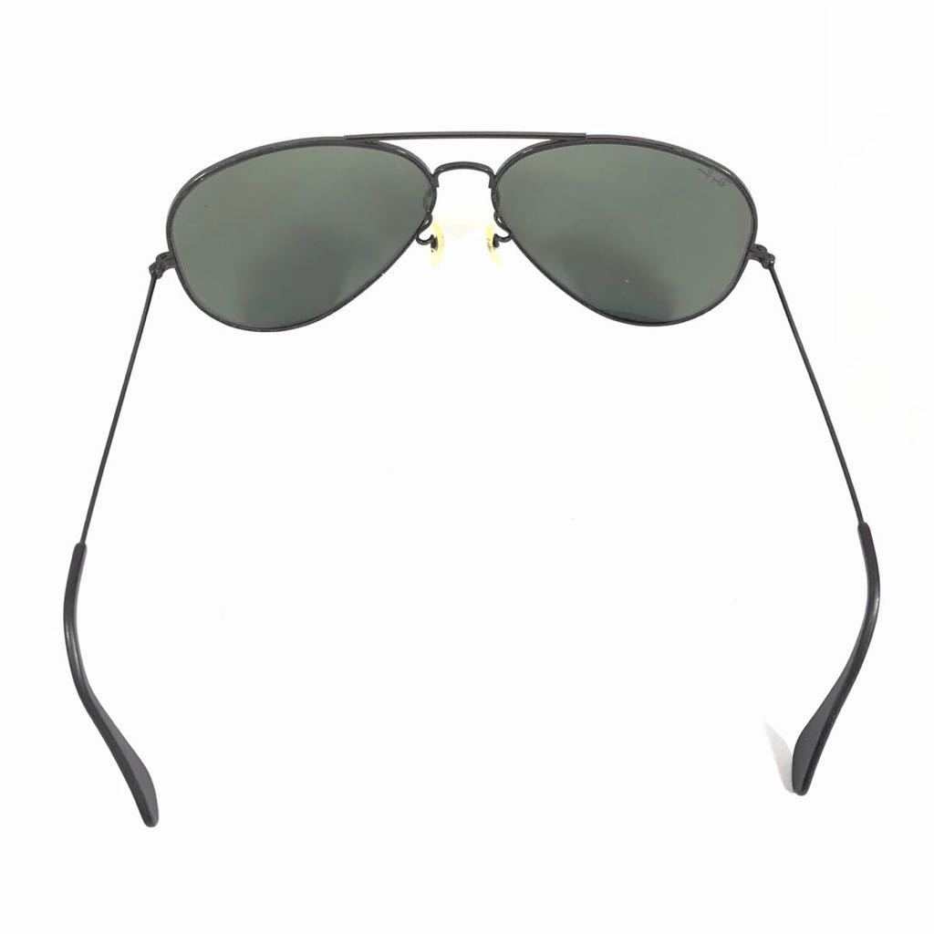 【レイバン】本物 Ray-Ban サングラス B&L ボシュロム アビエーター カーキグレー色系×黒色系 メンズ レディース USA製 送料520円_画像4