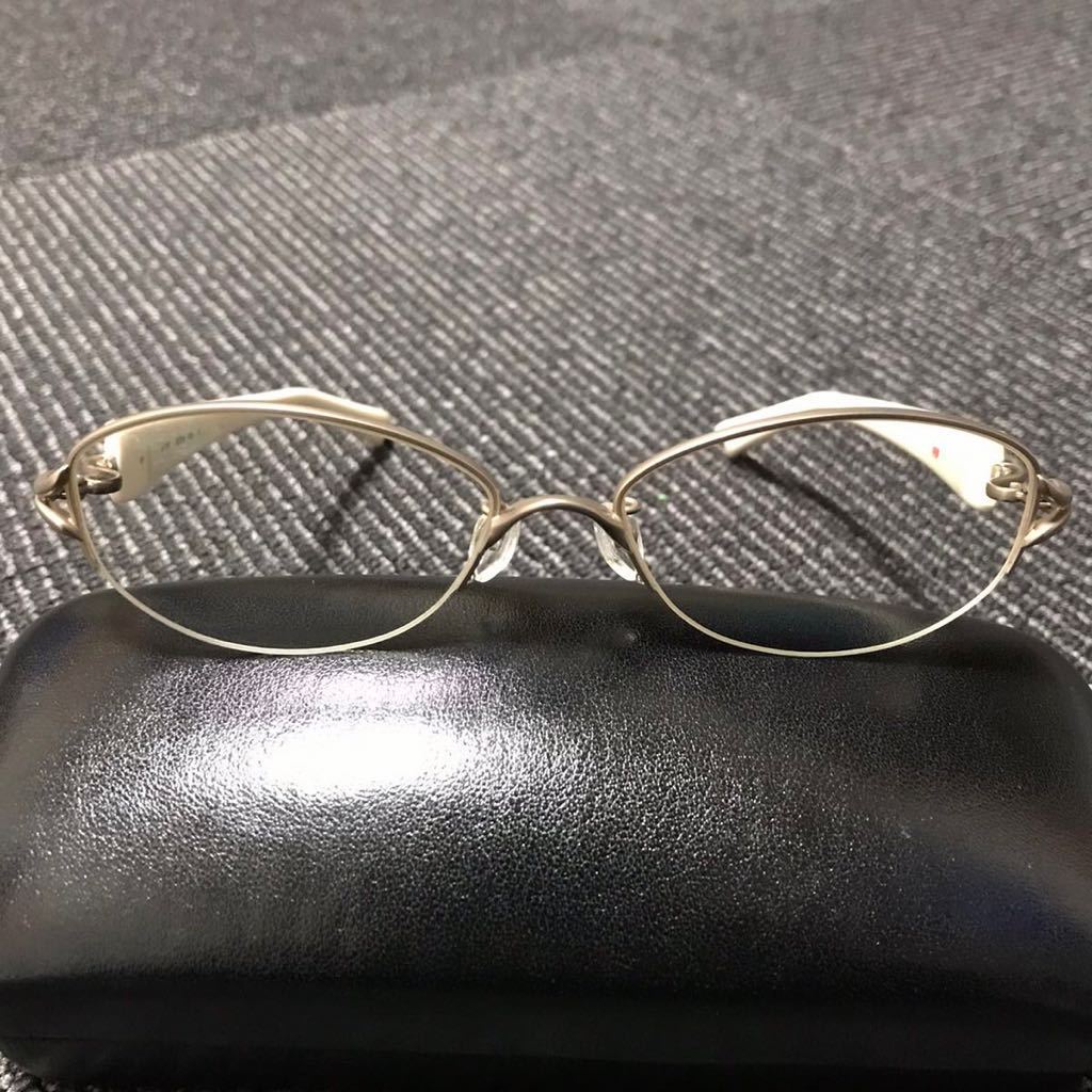 【フォーナインズ】本物 999.9 眼鏡 S-710T シルバー色系×白色系 度入り サングラス メガネ めがね メンズ レディース 日本製 送料520円_画像3