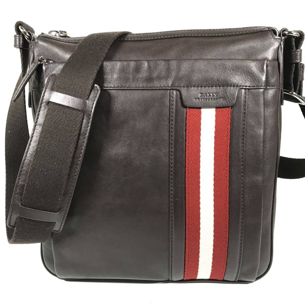 ヤフオク! - 【バリー】本物 BALLY ショルダーバッグ 斜め掛け メ...