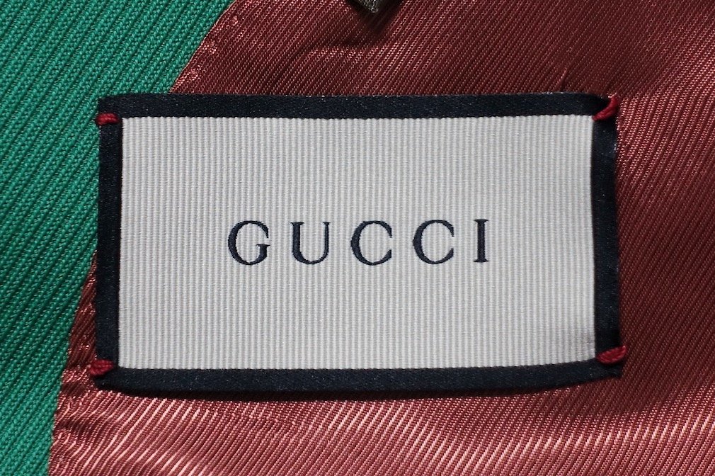 極美品 GUCCI グッチ ミケーレ期 ワイドピークドラペル ソリッド