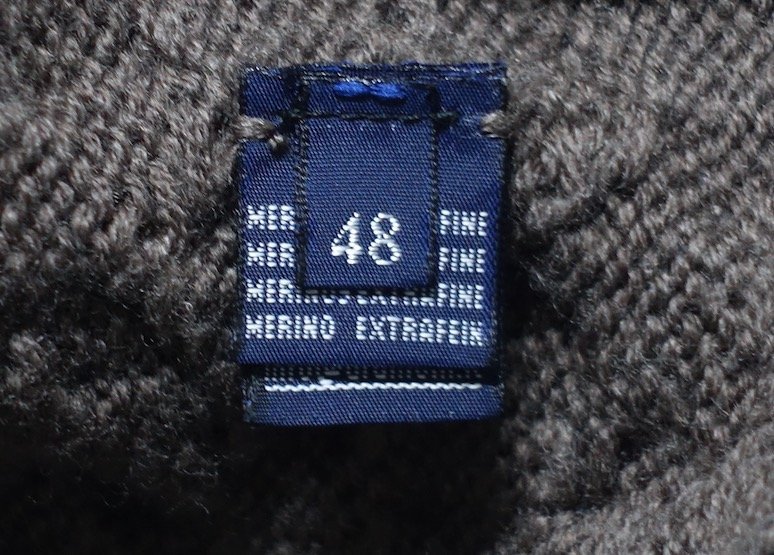超美品 Drumohr ドルモア MERINO EXTRAFINE ショールカラー ケーブルニット カーディガン メリノウール メンズ 48 セーター ジャケット_画像3