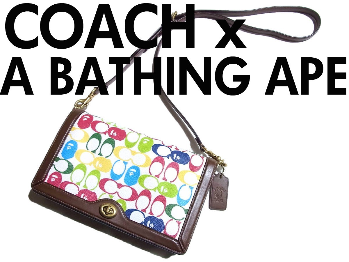 BAPE × COACH RILEY CROSSBODY ショルダーバッグ エイプ コーチ ライリー クロスボディ A BATHING APE