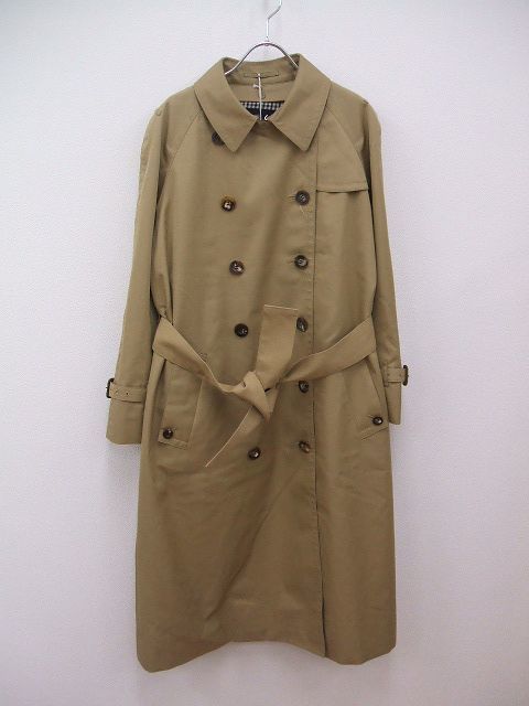 Aquascutum ライナー付き 日本製 サイズ13 トレンチコート べージュ レディース アクアスキュータム 2-0821T 191866