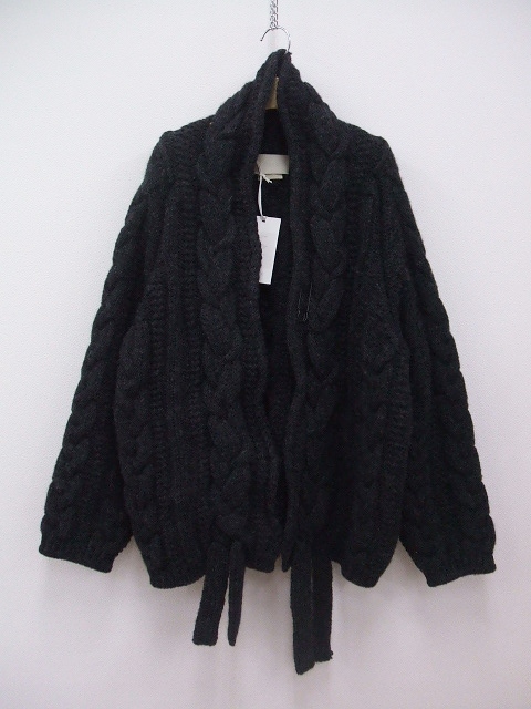 YOKE 新品未使用品 定価63800円 Hand Knitting Cable Cardigan サイズ2 カーディガン ダークネイビー メンズ ヨーク 2-0903T F88976
