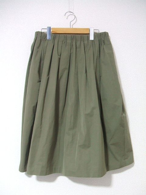 DRESSTERIOR cotton polyester flair skirt skirt khaki lady's Dress Terior 1-0401M 171901
