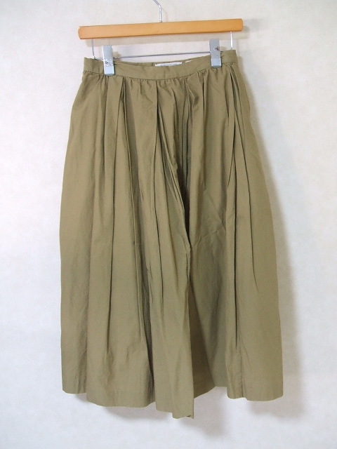 新しいエルメス TUCK YAECA SKIRT 202527 2-1007M ヤエカ レディース