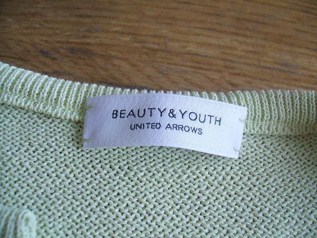 BEAUTY & YOUTH UNITED ARROWS 七分袖ニット ニット ライトイエロー レディース ビューティアンドユース 0-0827M 160780_画像3