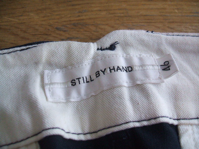 STILL BY HAND タックパンツ/46 パンツ ブラック メンズ スティルバイハンド 0-0920G F79698_画像3