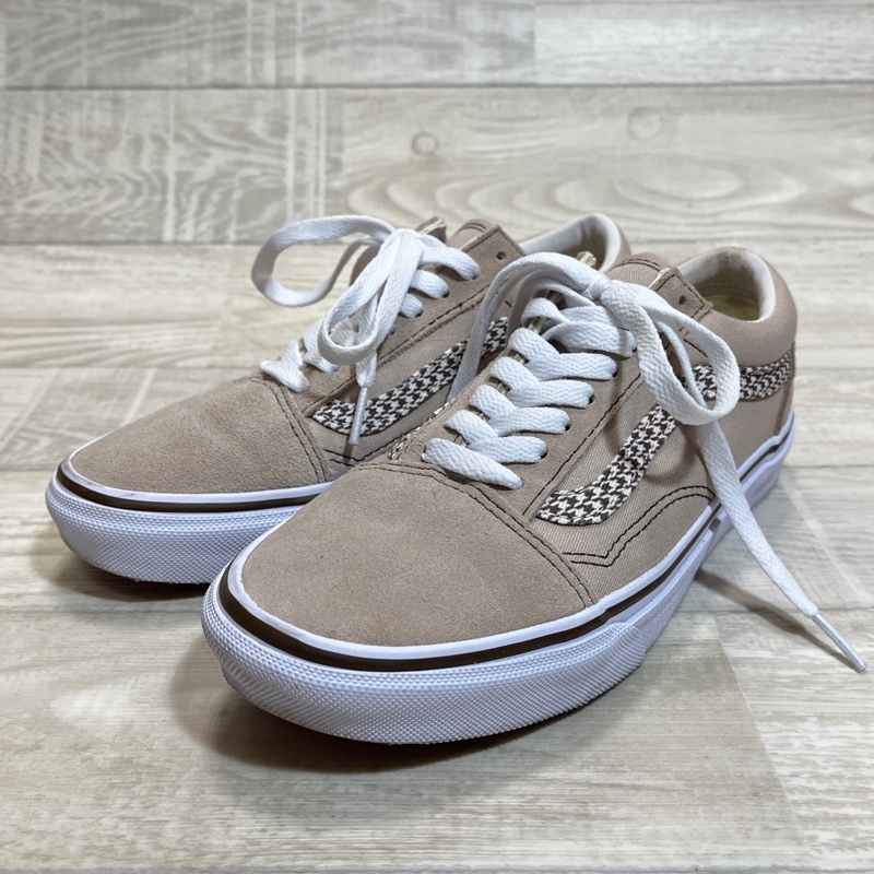 VANS/バンズ/OLD SKOOL PUPPY.F/オールドスクール パピーF/GIRLS COLLECTION/ガールズコレクション/フラワー刺繍/千鳥格子ラインデザイン_画像2