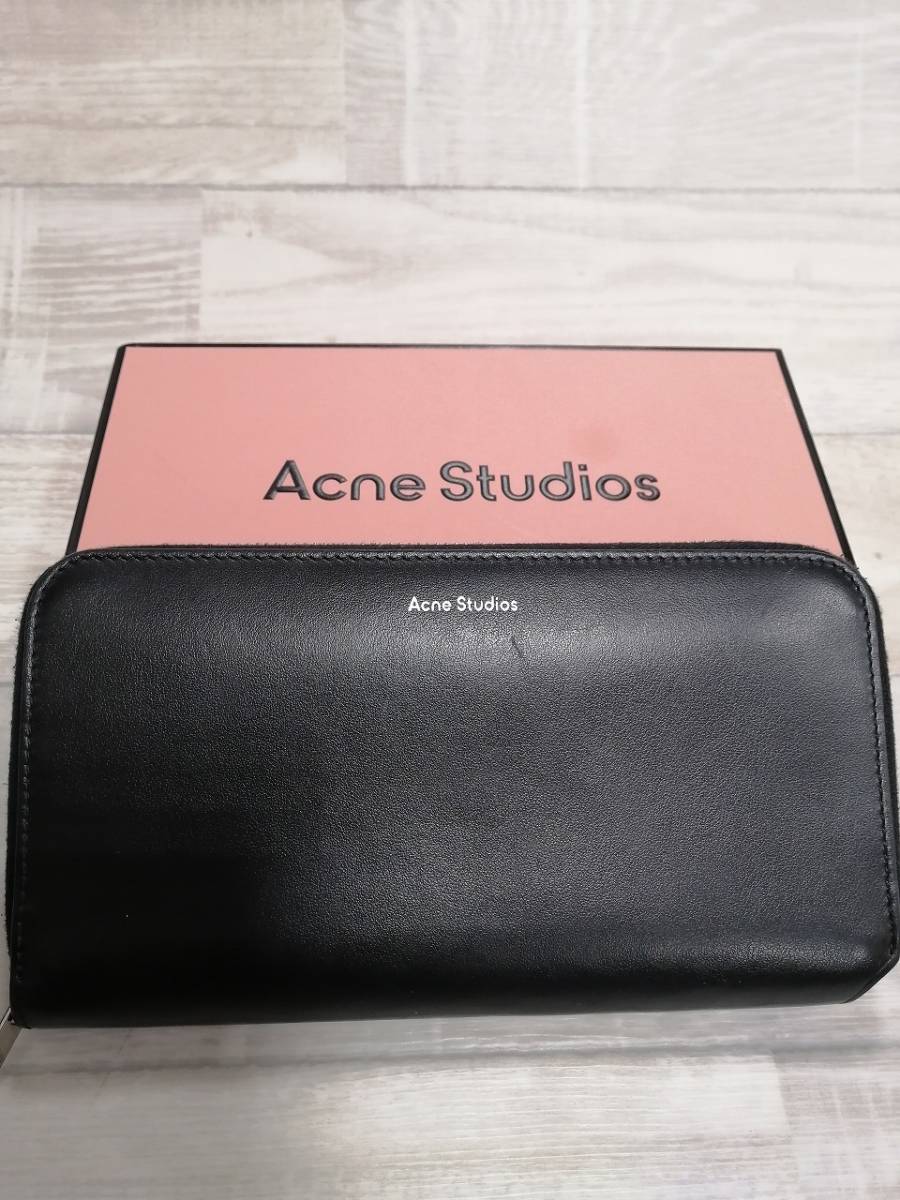 Acne Studios/アクネ ストゥディオズ/Round Zip Leather Long Wallet/ラウンドジップレザーロングウォレット/長財布/ユニセックス_画像1