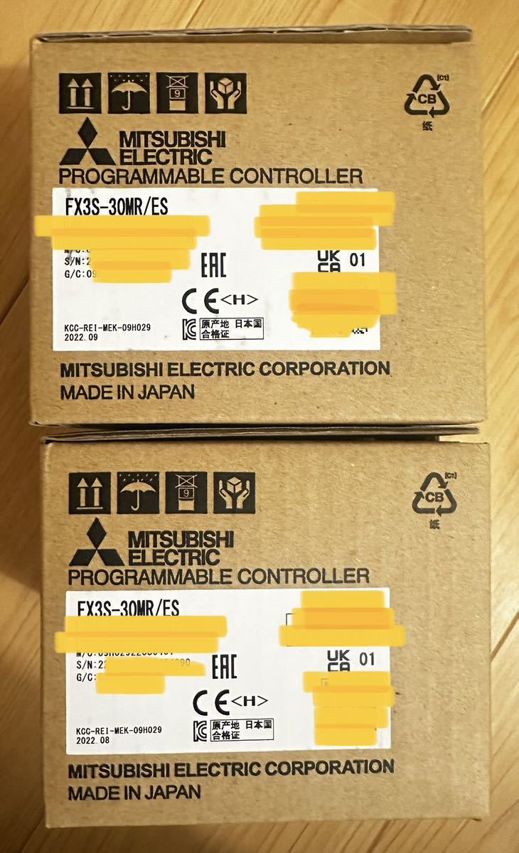 2台 新品 三菱電機 FX3S-30MR / ES シーケンサ PLC