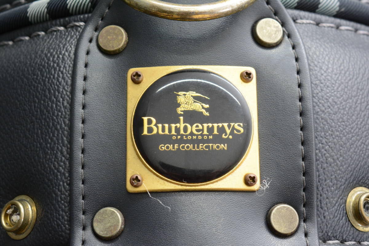 最安 ノバチェック キャディバック ネイビー Burberrys 希少品