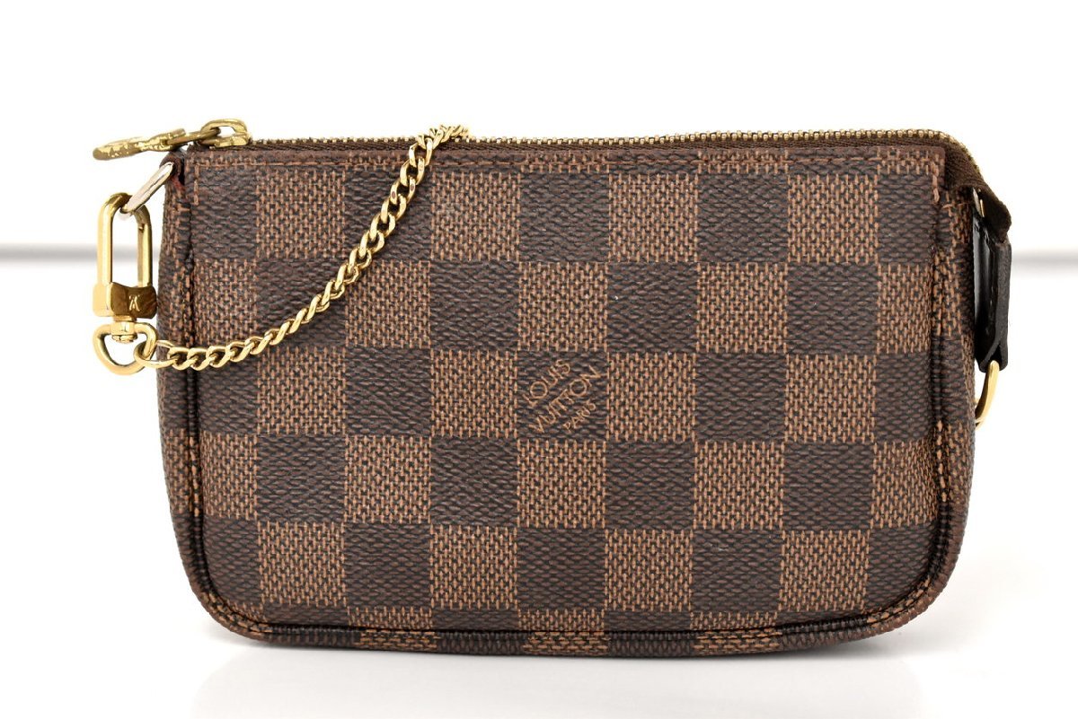 ルイヴィトン LOUIS VUITTON ポーチ ダミエ・エベヌ ミニ・ポシェット