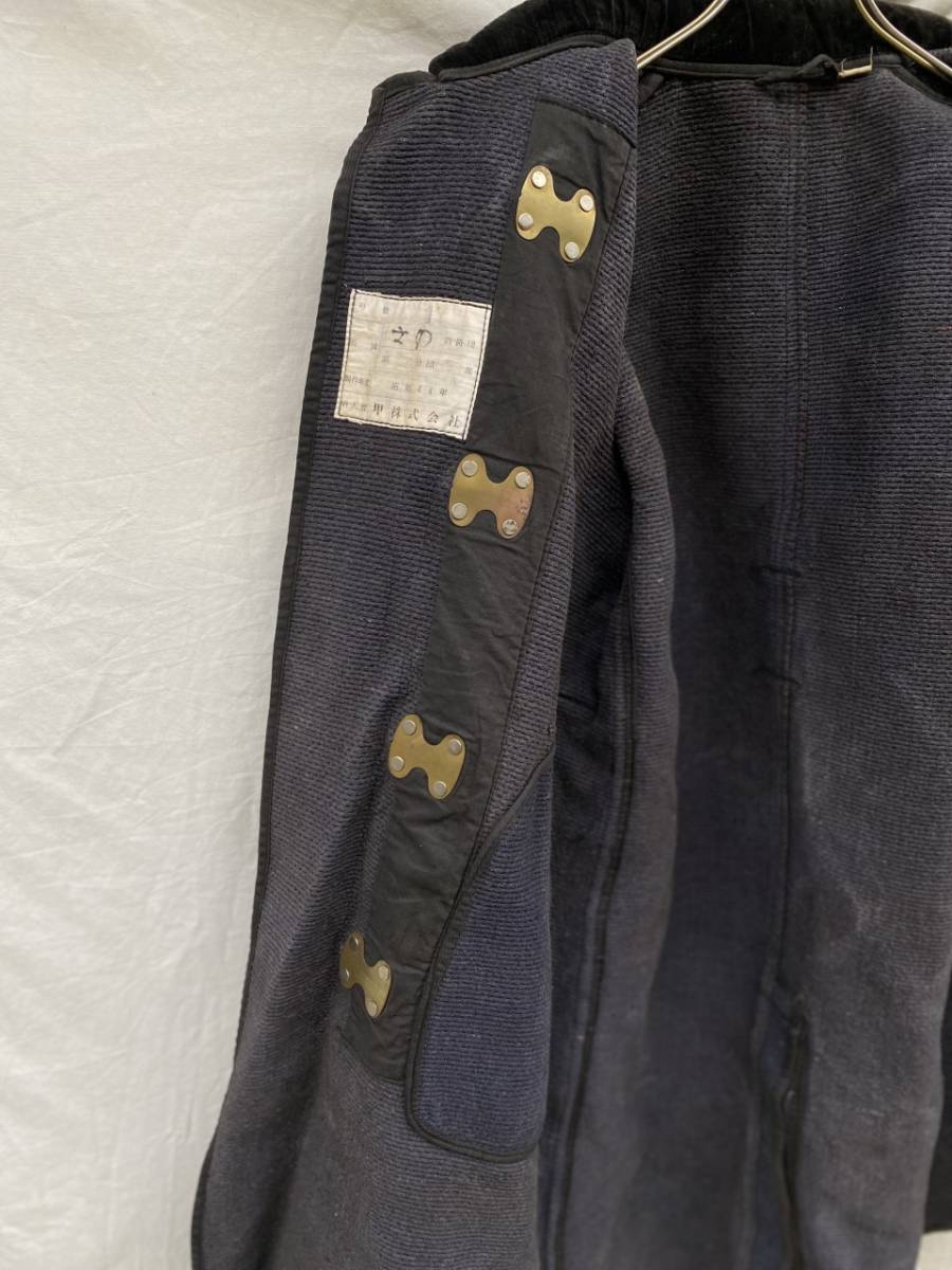  valuable rare article 60s fire erasing .. machine woven ...SASHIKO hook specification another . collar coat out .JAPAN VINTAGE Japan Vintage .. japanese old clothes 