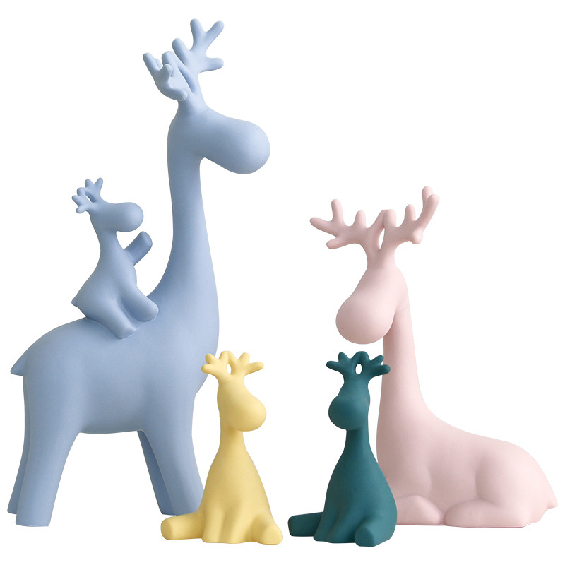  new goods decoration thing ornament deer ... one house present ma Caro n color Home wear pretty living entranceway B type 