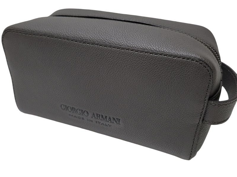 12万本物新品ジョルジオ アルマーニ GIORGIO ARMANI ロゴ カーフレザー