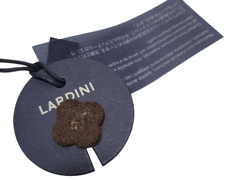 本物新品イタリアブランドの雄LARDINI ラルディーニ【Ｌバックル】スエード製レザーベルト ブラック スーツ ジャケットスタイルに - 5