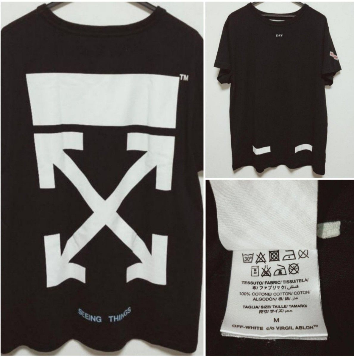 ■OFF-WHITE オフホワイト 17SS ARROWS Tシャツ アロー 半袖Tシャツ 