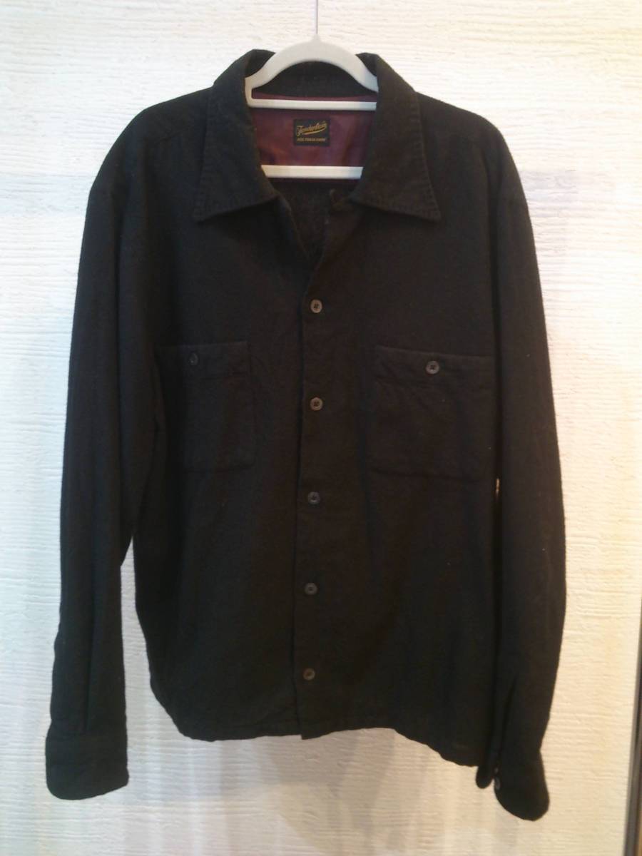 TENDERLOIN ボックスウールシャツ　黒　サイズS