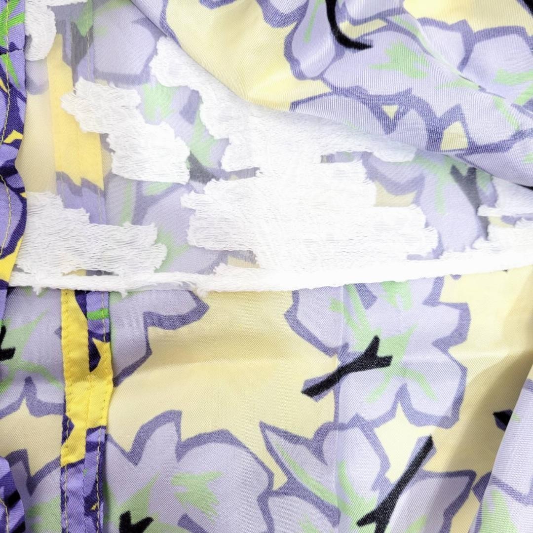 【17471】 MAX&Co マックス＆コー トップス シャツ 36 黄 紫 新品 タグ付き おしゃれ きれいめ ノースリーブ カジュアル_画像7