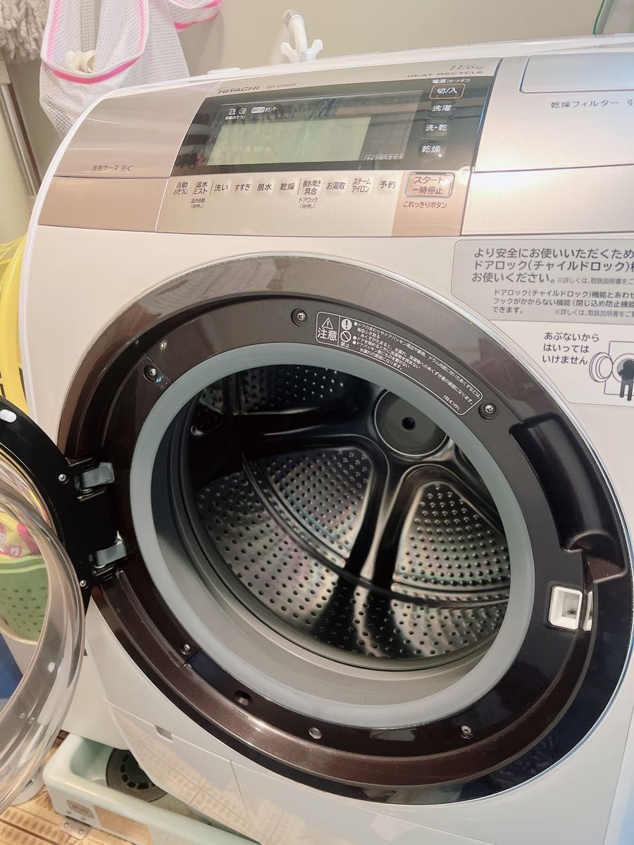 ドラム式洗濯乾燥機 HITACHI Bd-v9800L 11kg/6kg。