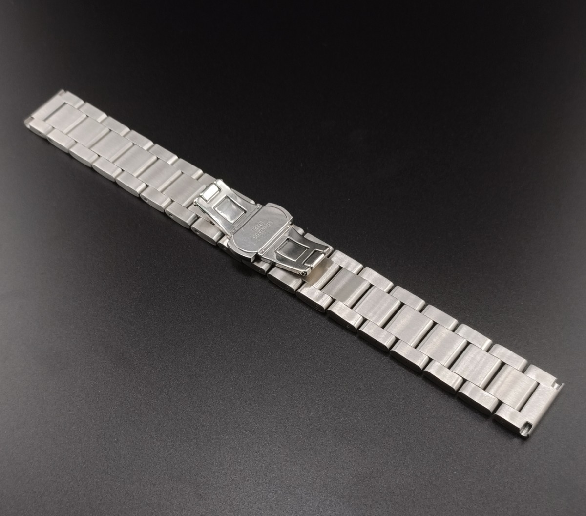 マット 18mm 腕時計 修理交換用 社外品 ブレスレット プッシュ式バックル 【対応】カルティエ タンク CARTIER_画像5