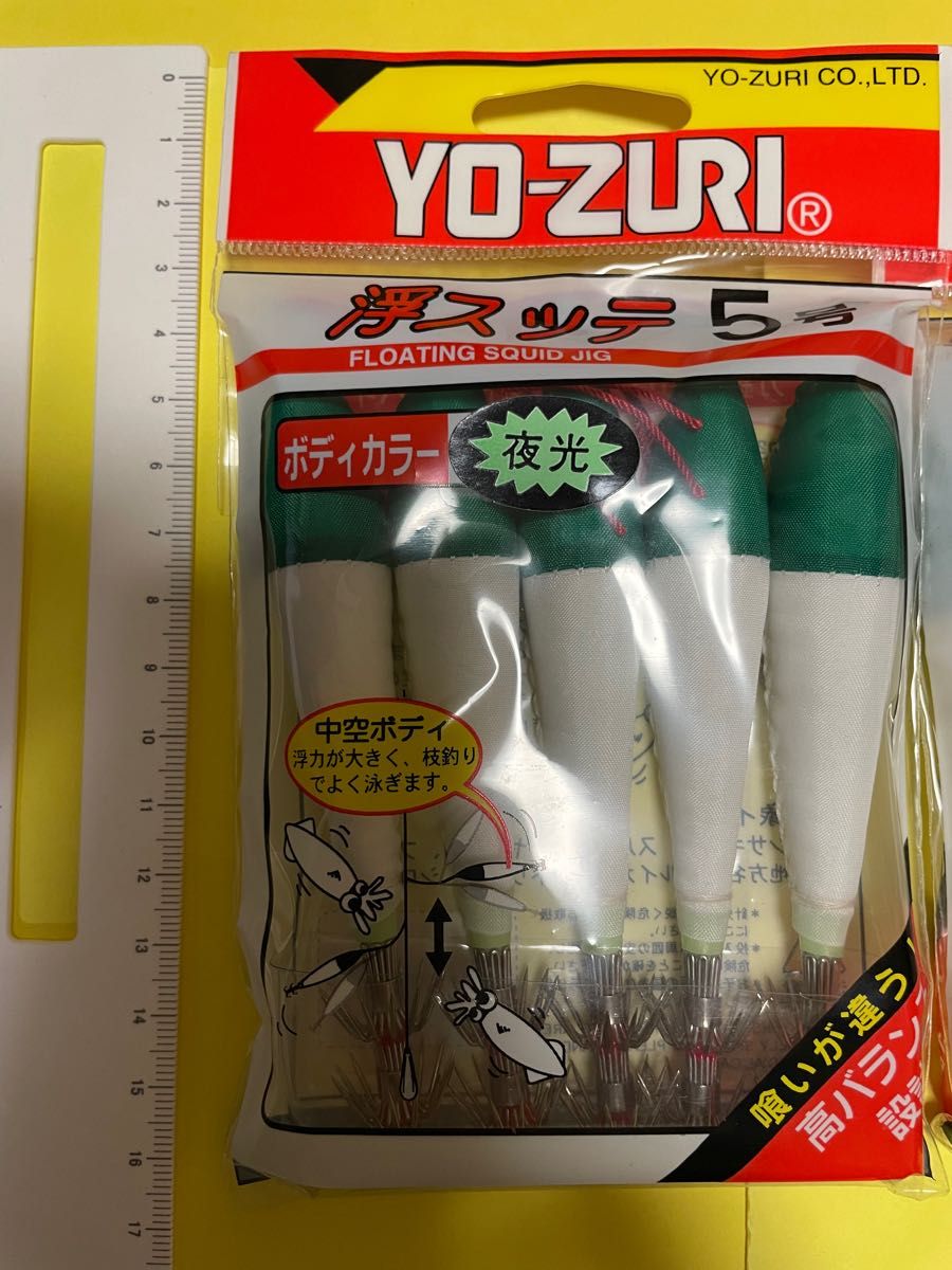 NO.163  yo-zuri 浮きスッテ5号  10本セット 未使用品